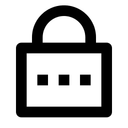 Lock Password Line Icon