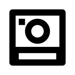 Polaroid 2 Line Icon