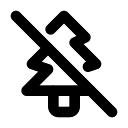 Christmas Tree Off Line Icon