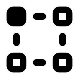 Transform Point Top Left Line Icon