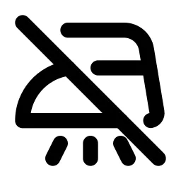 Ironing Steam Off Line Icon