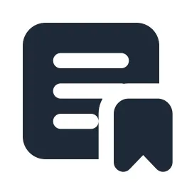 Textbox Bookmark Solid Icon