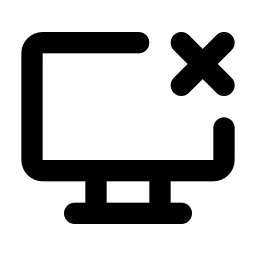 Screen Share Off Line Icon