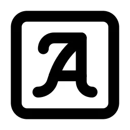 Typeface Line Icon