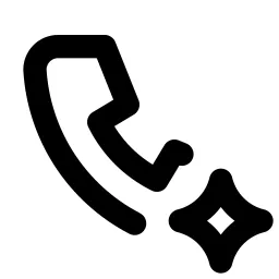 Phone Spark Line Icon