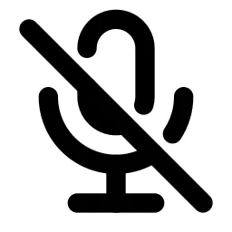 Microphone Off Line Icon