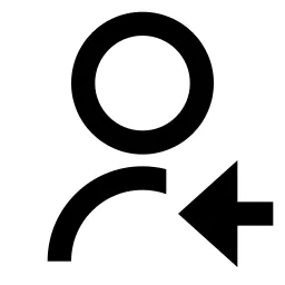 User Received 2 Line Icon