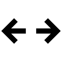 Expand Horizontal Line Icon