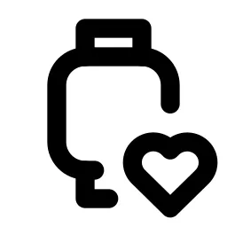 Device Watch Heart Line Icon