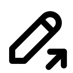 Pencil Share Line Icon