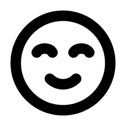 Mood Smile Beam Line Icon
