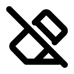 Eraser Off Line Icon