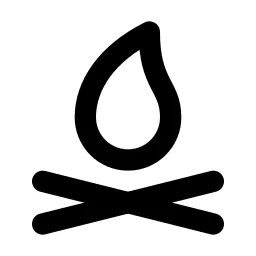Campfire Line Icon