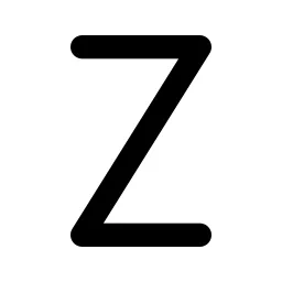 Letter Z Line Icon