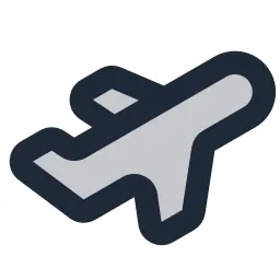 Airplane 2 Duotone Icon