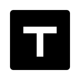 T Box Fill Icon