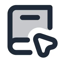 Book Cursor 2 Duotone Icon
