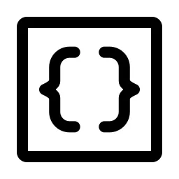 Code Brackets Square Icon