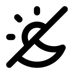 Sun Moon Line Icon