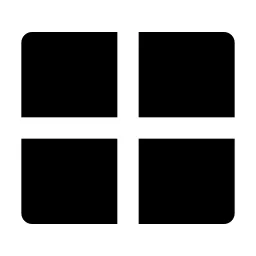 Layout Grid Fill Icon