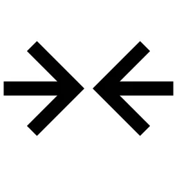 Zoom Out Arrows Left Right Icon