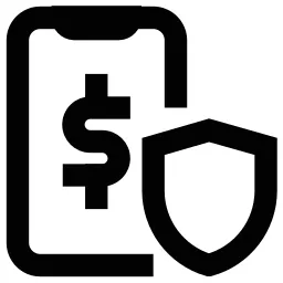 Money Mobile Shield Icon