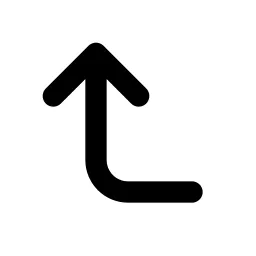 Corner Left Up Line Icon