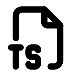 File Type Ts Line Icon