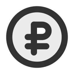Ruble Circle Duotone Icon
