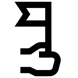 Hand Gesture Flag Icon