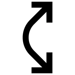 Curving Arrows Right Icon