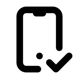 Device Mobile Check Line Icon