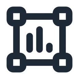 Chart Bar Frame Line Icon