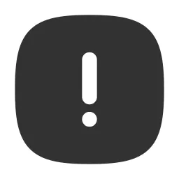 Alert Square Fill Icon
