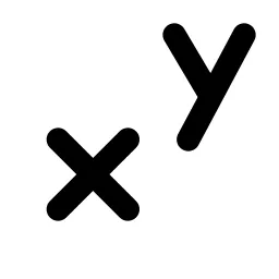 X Power Y Line Icon