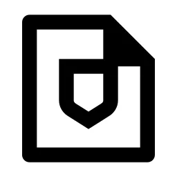 File Shield Line Icon