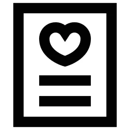 Heart Paper Icon