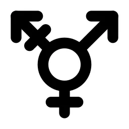 Gender Transgender Line Icon