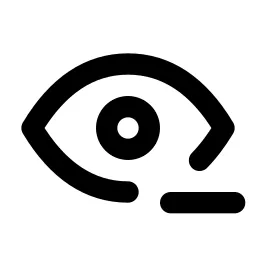 Eye Minus Line Icon