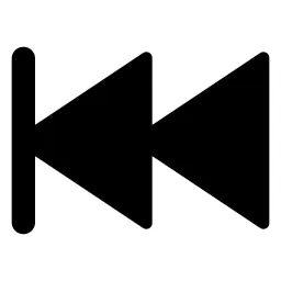Rewind Start Fill Icon