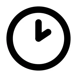Clock Hour 2 Line Icon