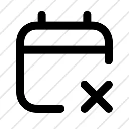Calender Remove Date Remove Icon
