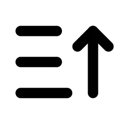 Sort Ascending Line Icon