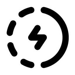 Progress Bolt Line Icon