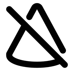 Cone Off Line Icon