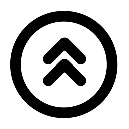 Circle Chevrons Up Line Icon