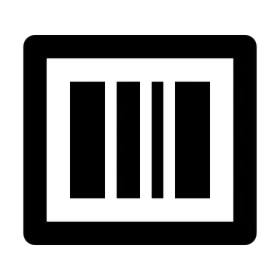 Barcode Box Line Icon