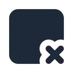 Layout Delete Solid Icon