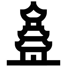 Asian Pagoda Icon