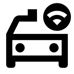 Taxi Wifi Line Icon